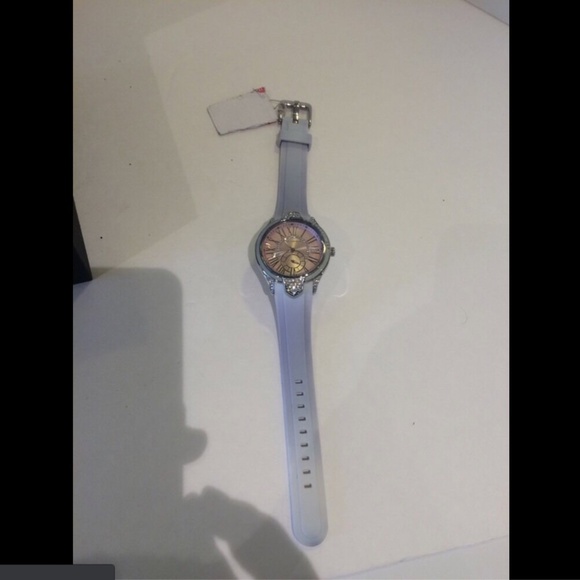 NEW Ted Lapidus Ombre Silicone Pink Dial White Crystal White/Grey OMBRE GEL RARE main image 7